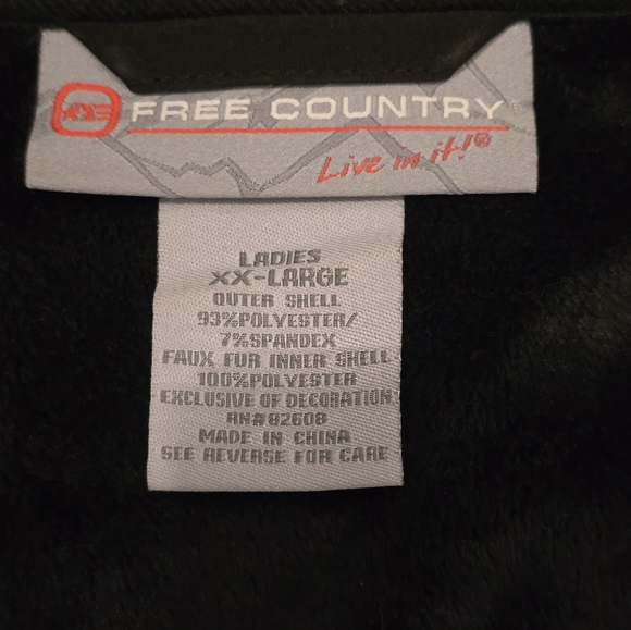 XXL Free Country Womens Jacket Black - Picture 7 of 11